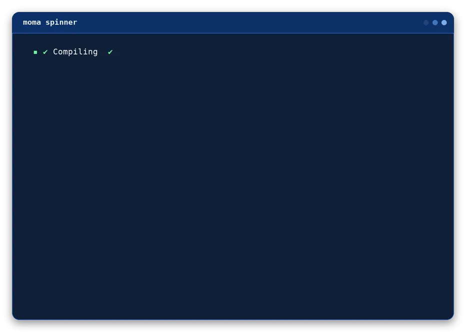 spinner output, example 2 of 4