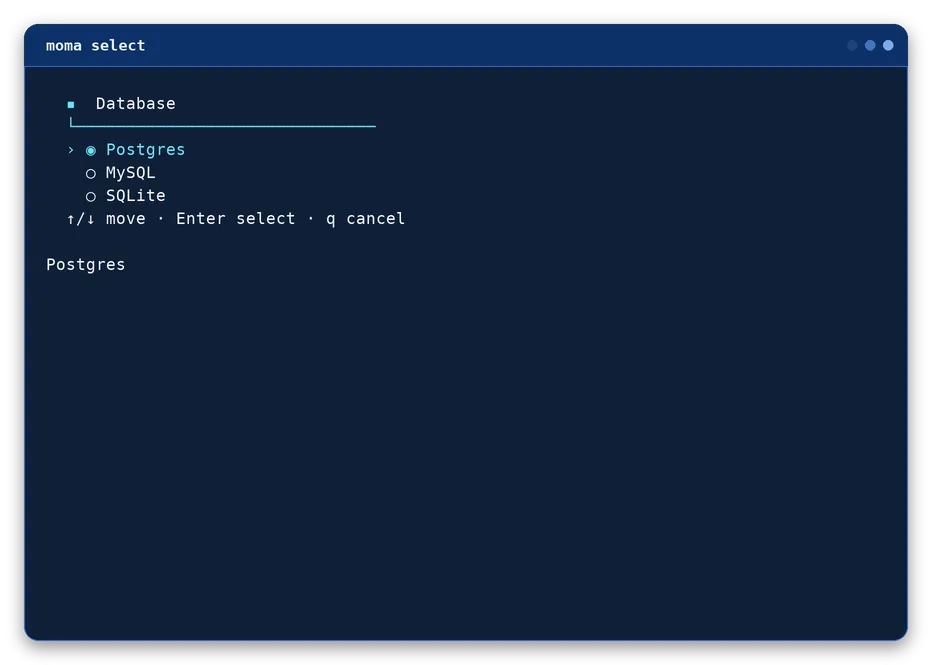 select output, example 2 of 4