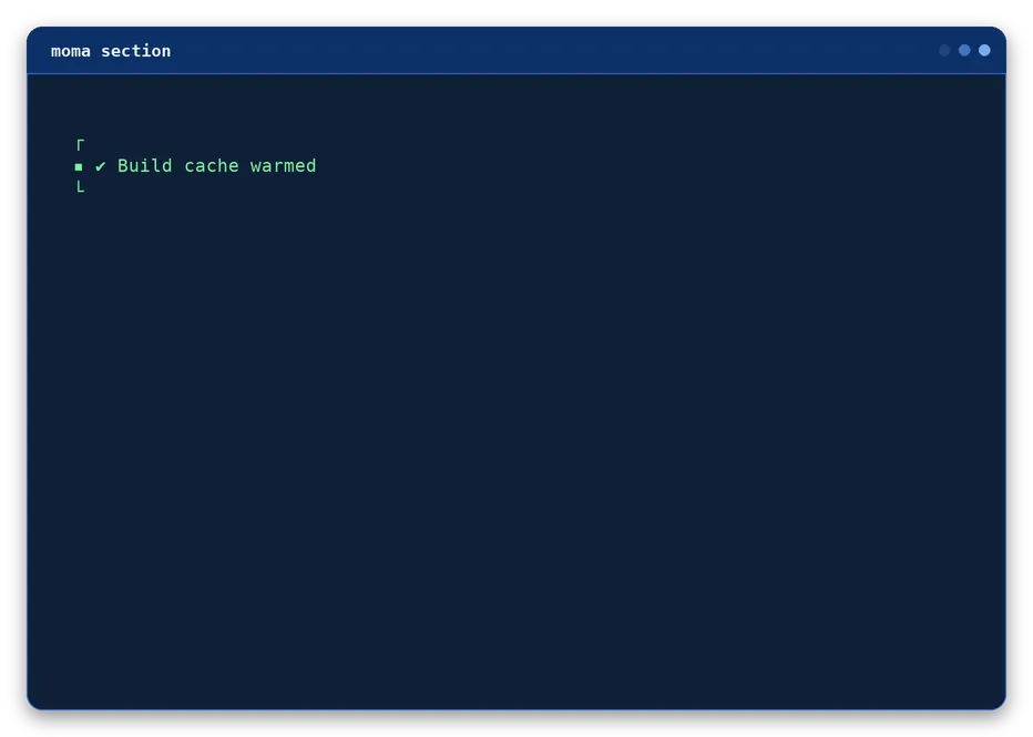 section output, example 2 of 4