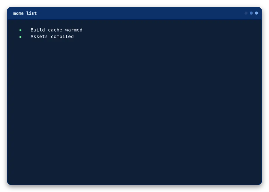 list output, example 2 of 4