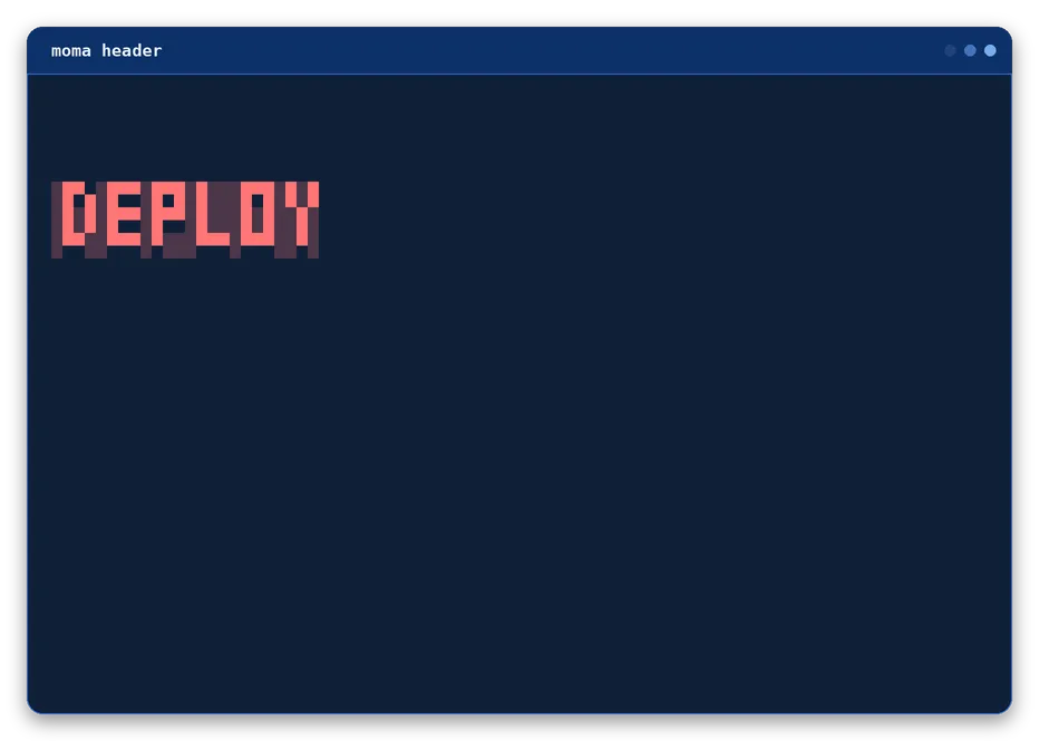 header output, example 3 of 4