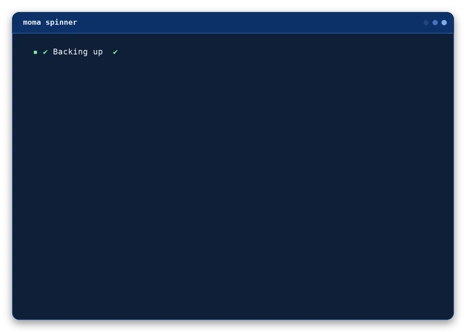 spinner output, example 3 of 4