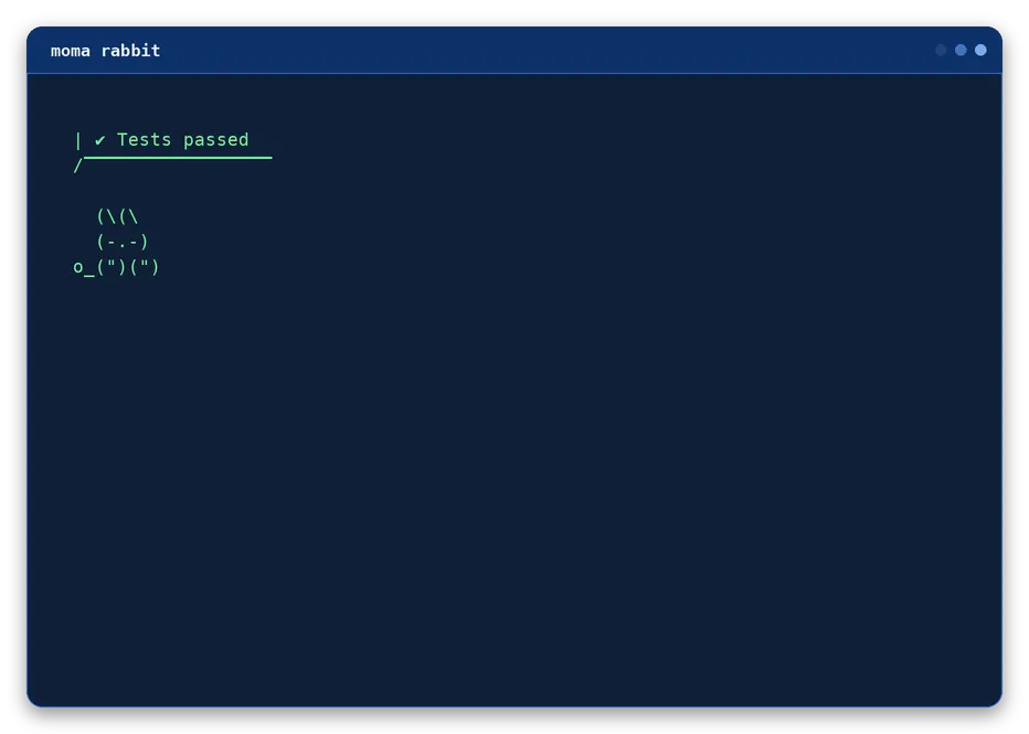 rabbit output, example 3 of 4