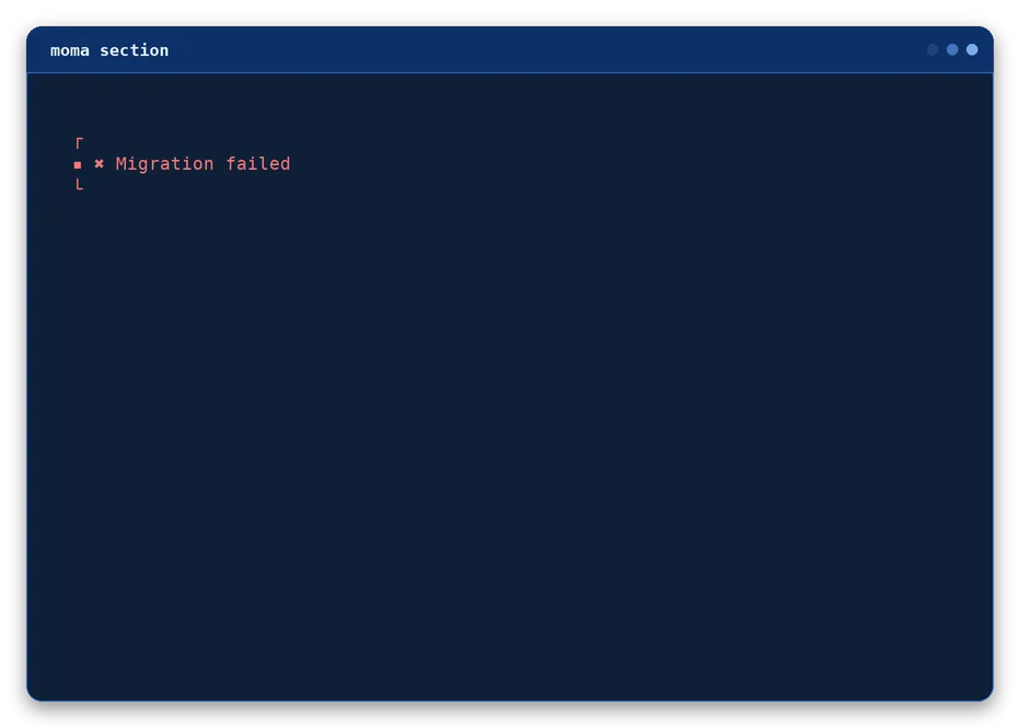 section output, example 3 of 4