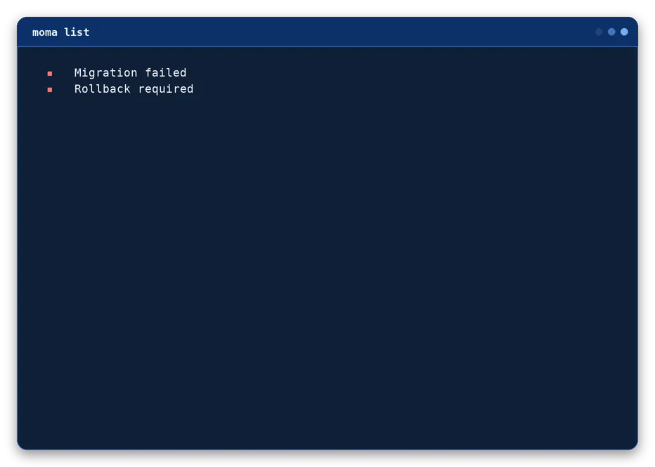 list output, example 3 of 4