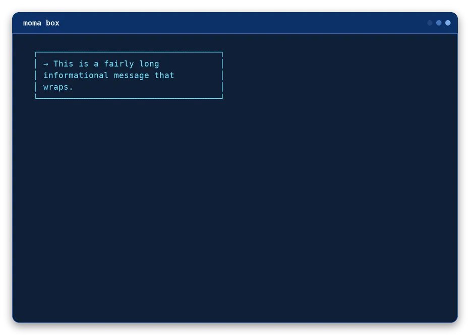 box output, example 4 of 4