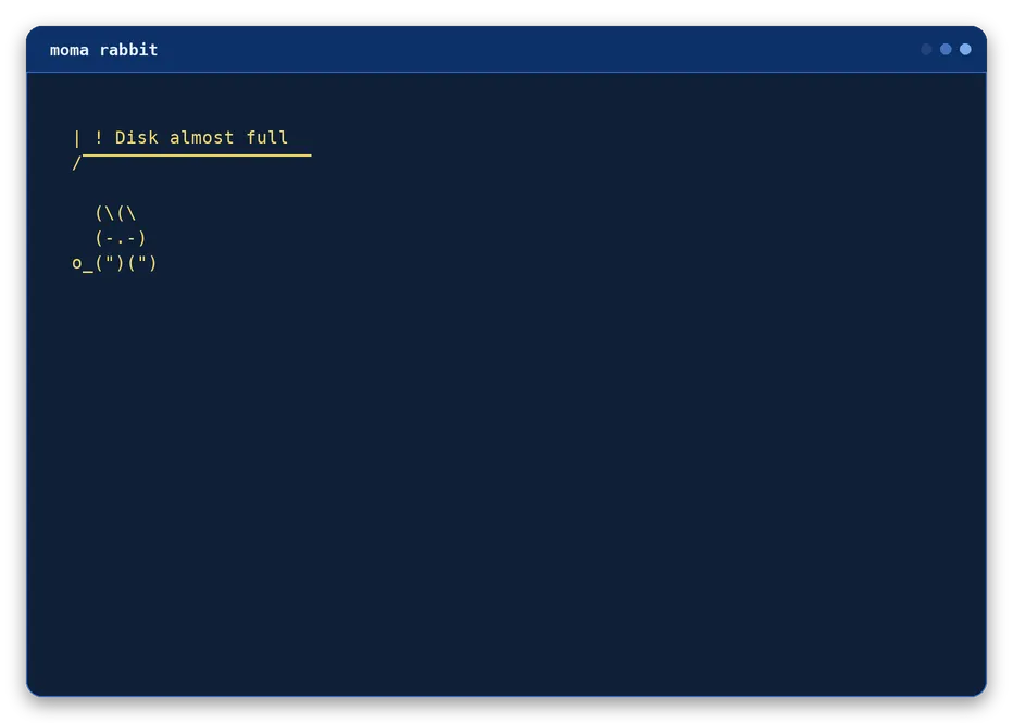 rabbit output, example 4 of 4