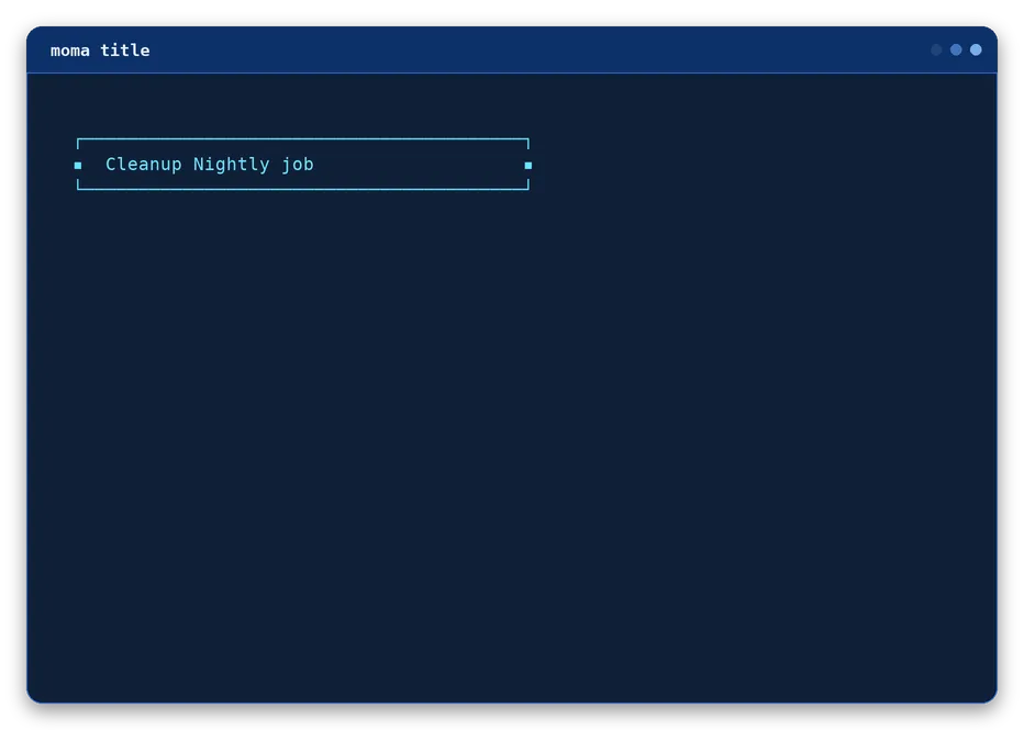 title output, example 4 of 4