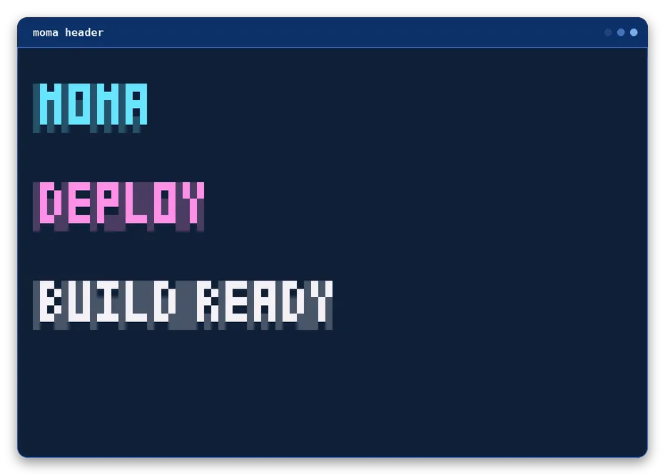 header output, example 1 of 4