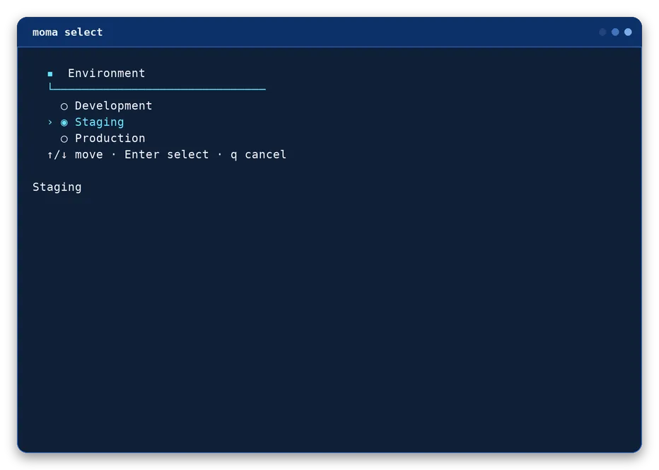 select output, example 1 of 4