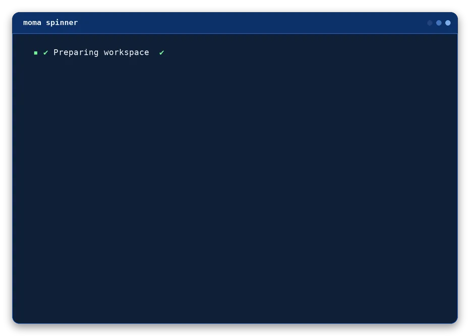 spinner output, example 1 of 4