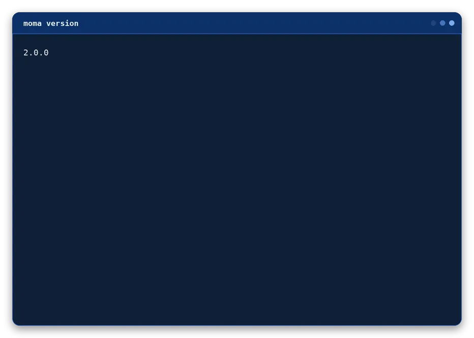 version output